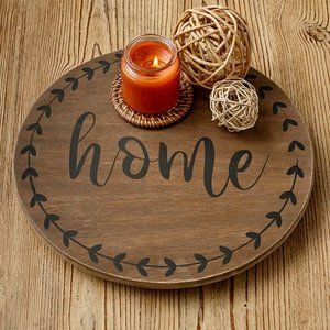 12" Home Primitive Lazy Susan